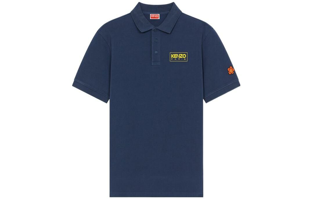 【代購】KENZO x X Nigo Letter Logo FW22 Polo Shirt Men's Dark Blue