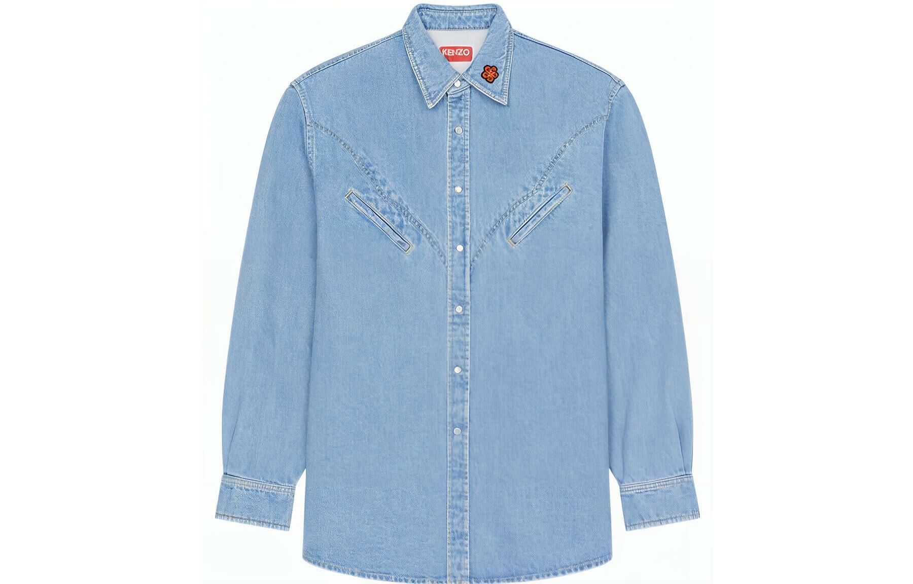【代購】KENZO Kenzo X Nigo Western Flower Limited Collection Shirt Men's Sky Blue