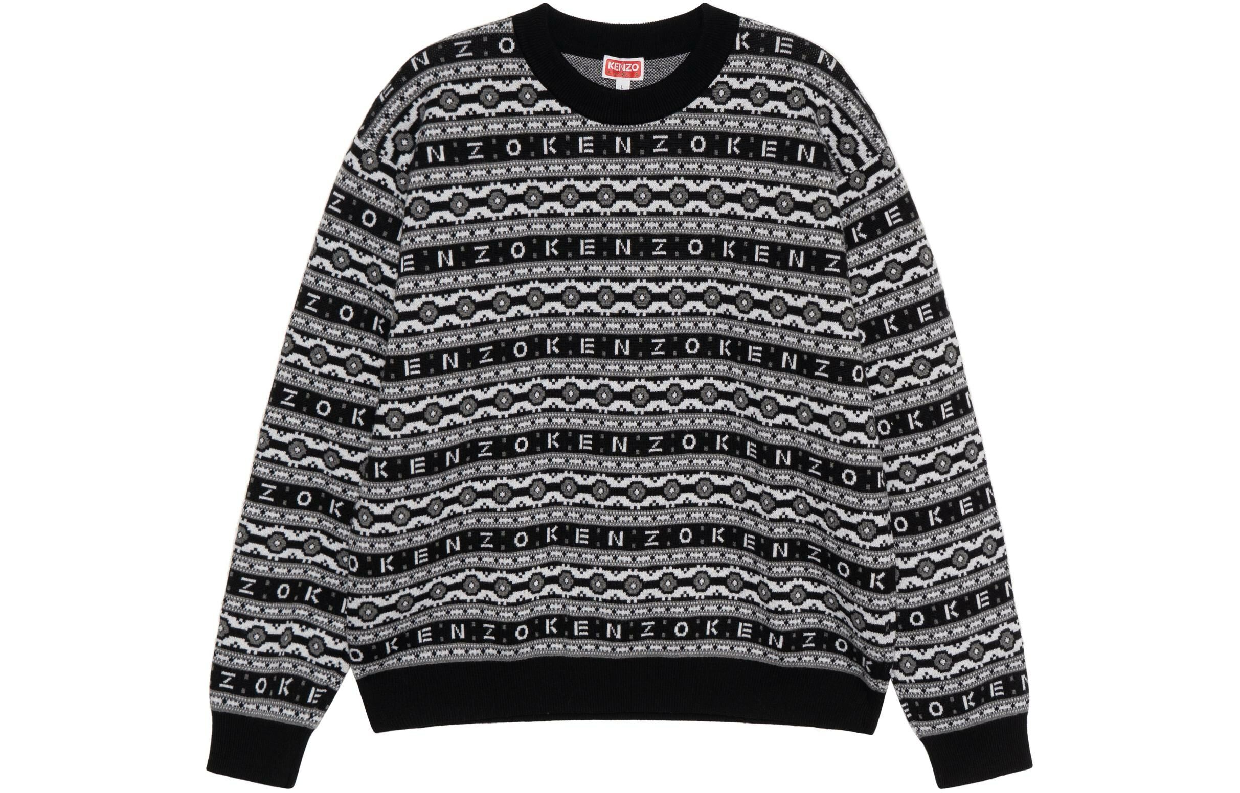 【代購】KENZO Logo Jacquard Long-Sleeved Jumper