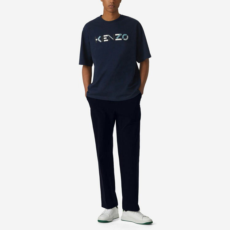 【代購】KENZO T-Shirts Men Marine Blue