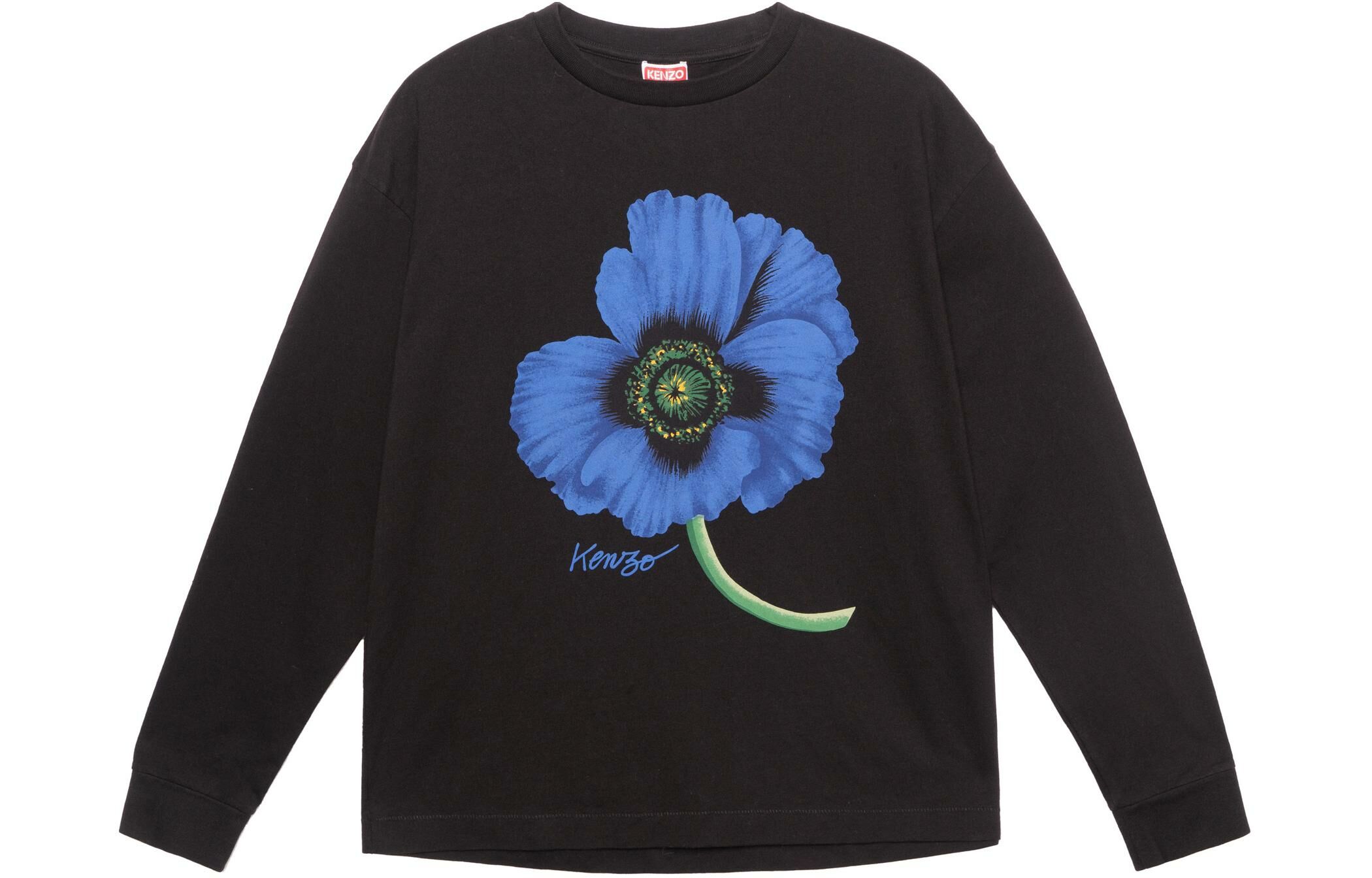 【代購】KENZO Poppy Flower Series T-Shirts Men Black