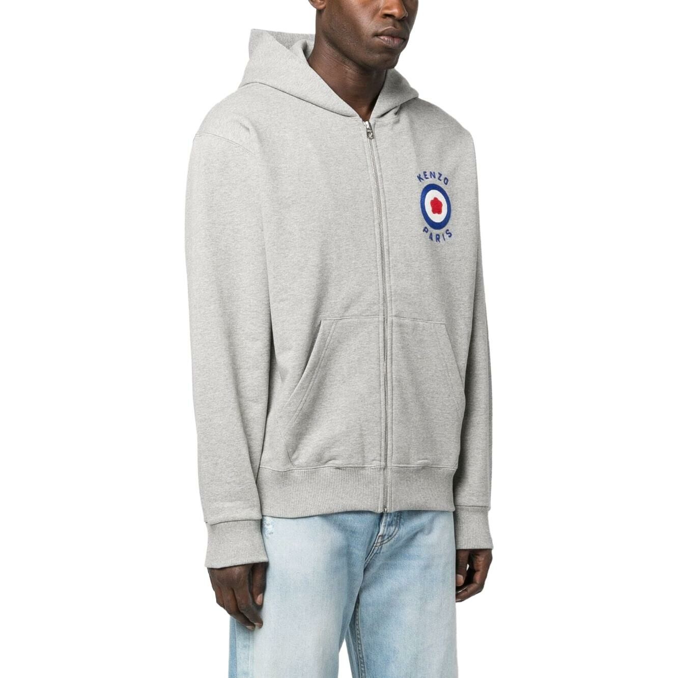 【代購】KENZO Logo-embroidered Zipped Hoodie