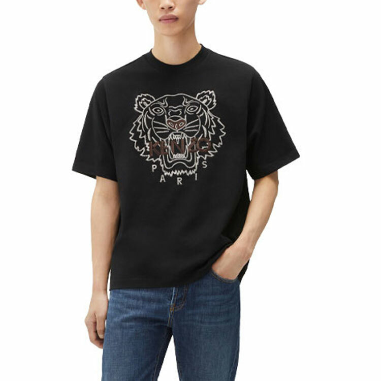 【代購】KENZO Classic Tiger Head T-Shirts Men Black