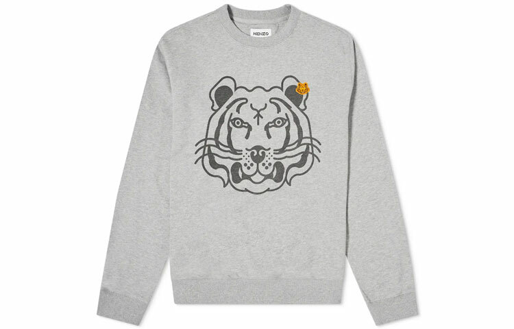 【代購】KENZO Classic Tiger Head Sweatshirt Men's Pearl Gray