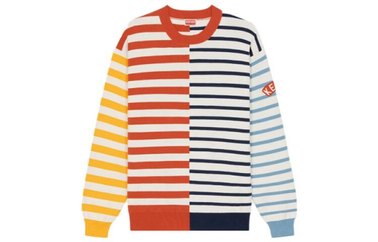 【代購】KENZO Logo-print Striped Sweatshirt