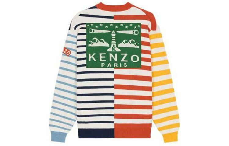 【代購】KENZO Logo-print Striped Sweatshirt