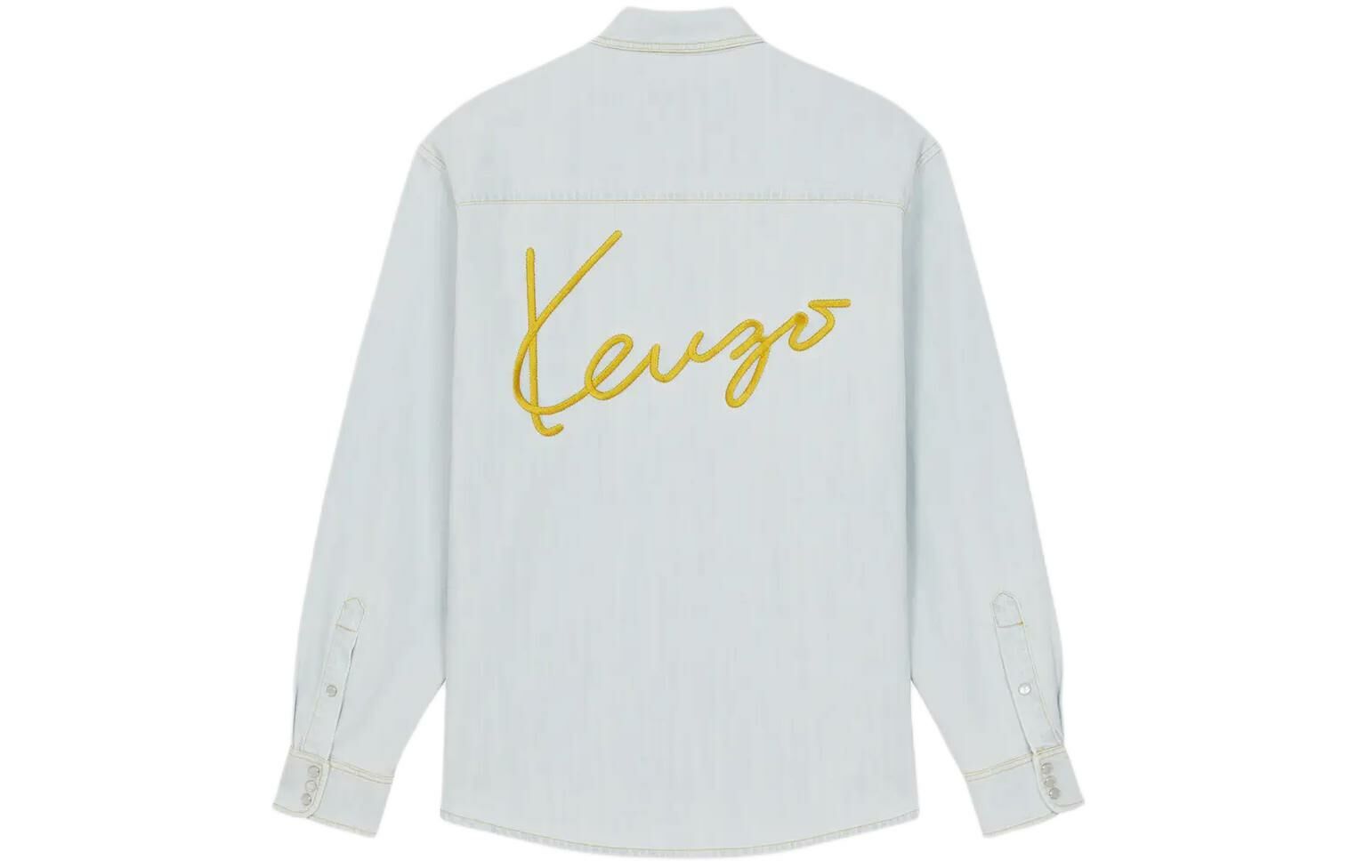 【代購】KENZO Logo Embroidered Denim Shirt