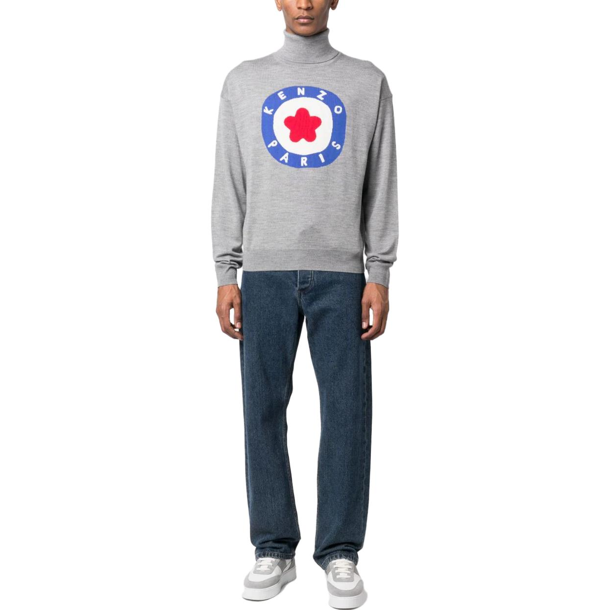 【代購】KENZO Roll-Neck Logo Intarsia Knitted Jumper