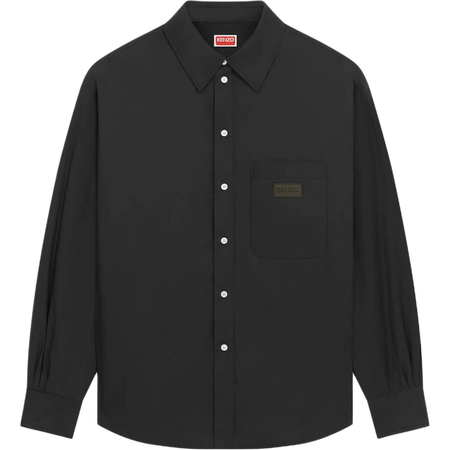 【代購】KENZO Logo Patch Buttoned Padded Shirt