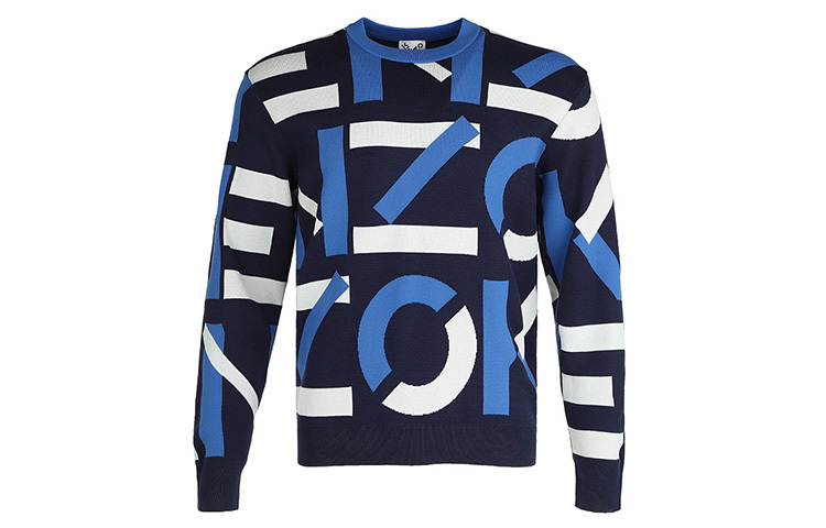 【代購】KENZO Sweaters Men Dark Blue