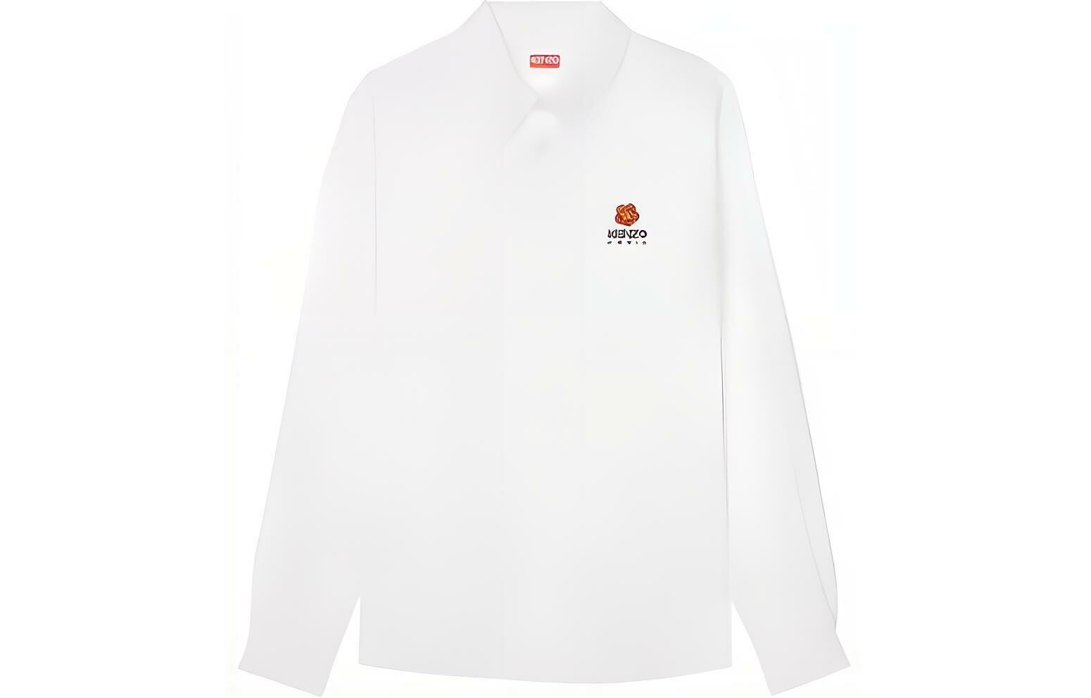 【代購】KENZO Boke Flower Logo Embroidered Buttoned Shirt