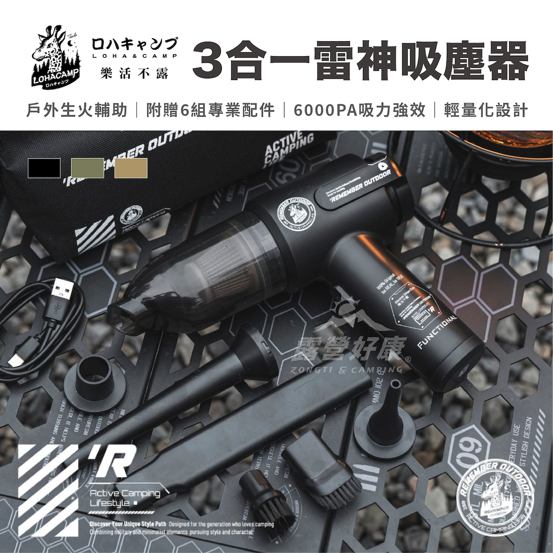 【樂活不露】3合一雷神吸塵器 VC-01 G-6-3