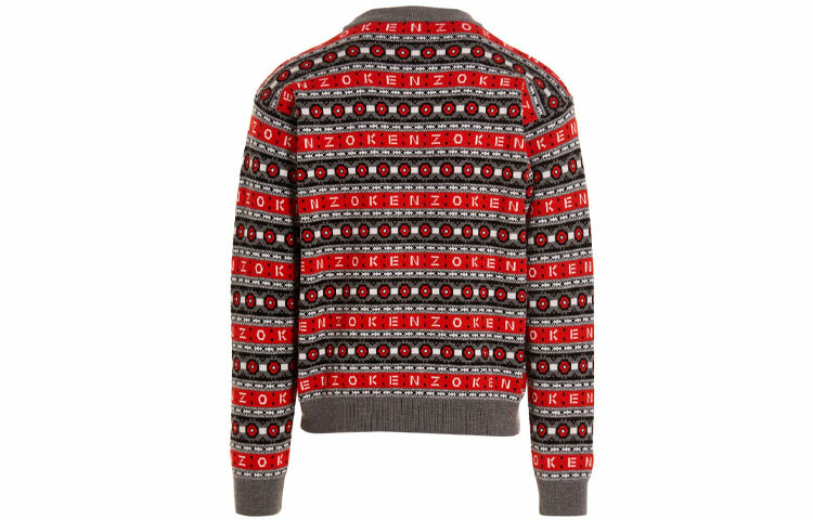【代購】KENZO Kenzo X Nigo FW22 Drop2 Letter LOGO FW22 Sweater Men's Red
