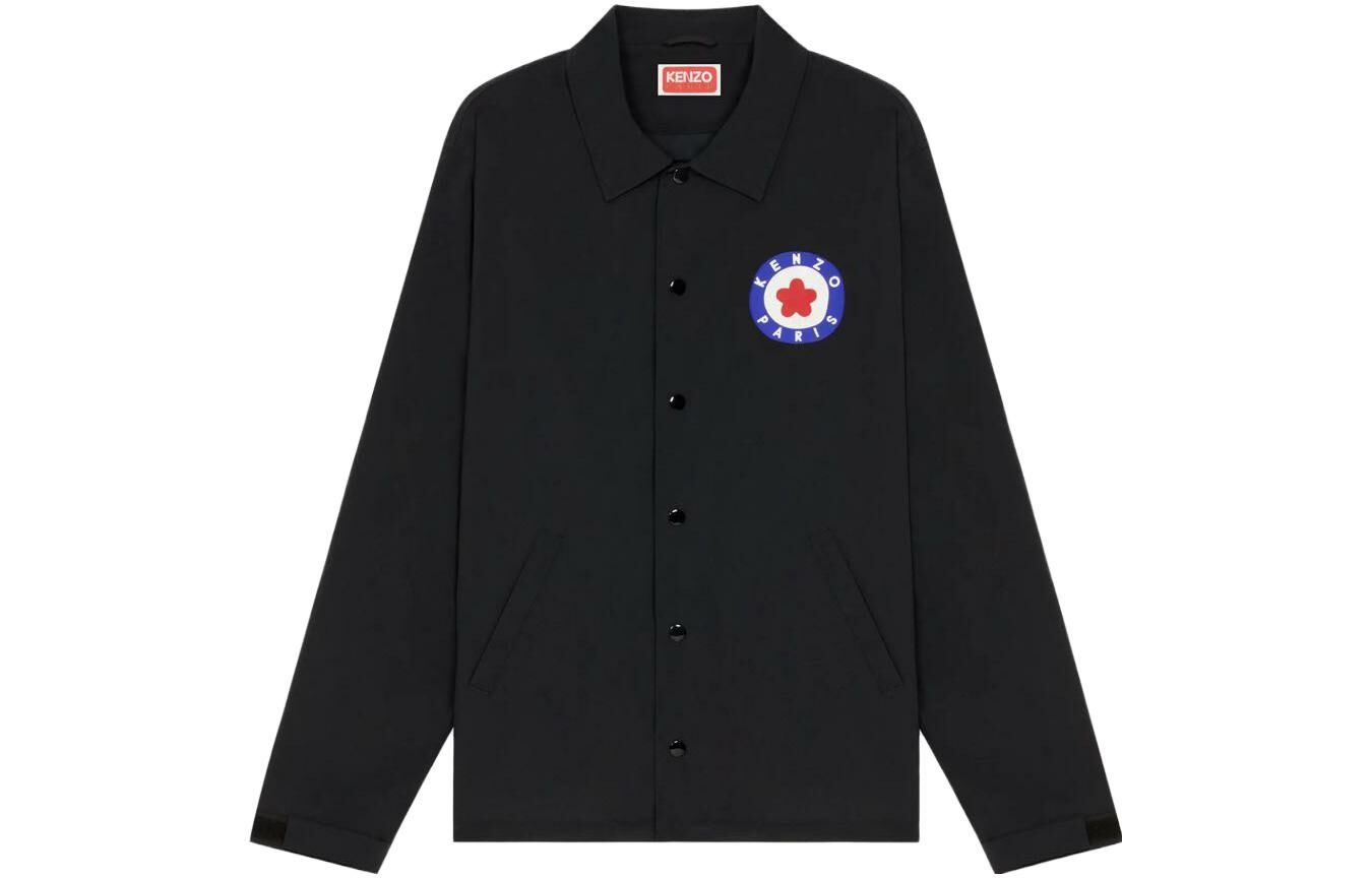 【代購】KENZO Target Logo Printed Buttoned Shirt Jacket