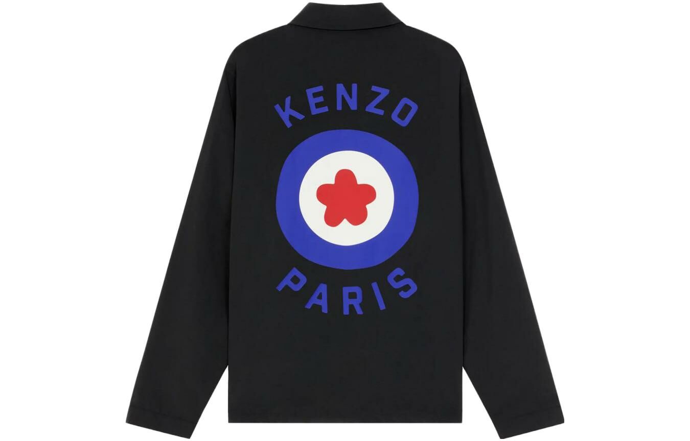 【代購】KENZO Target Logo Printed Buttoned Shirt Jacket