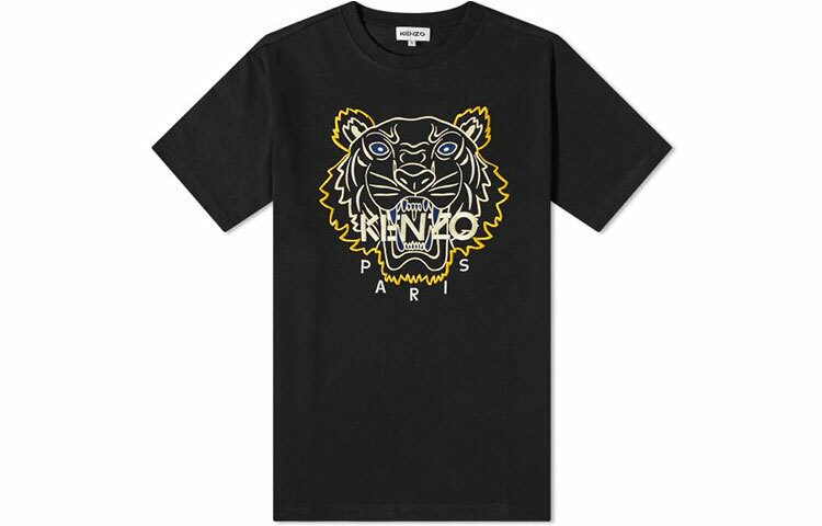 【代購】KENZO Classic Tiger Head T-Shirts Men Black