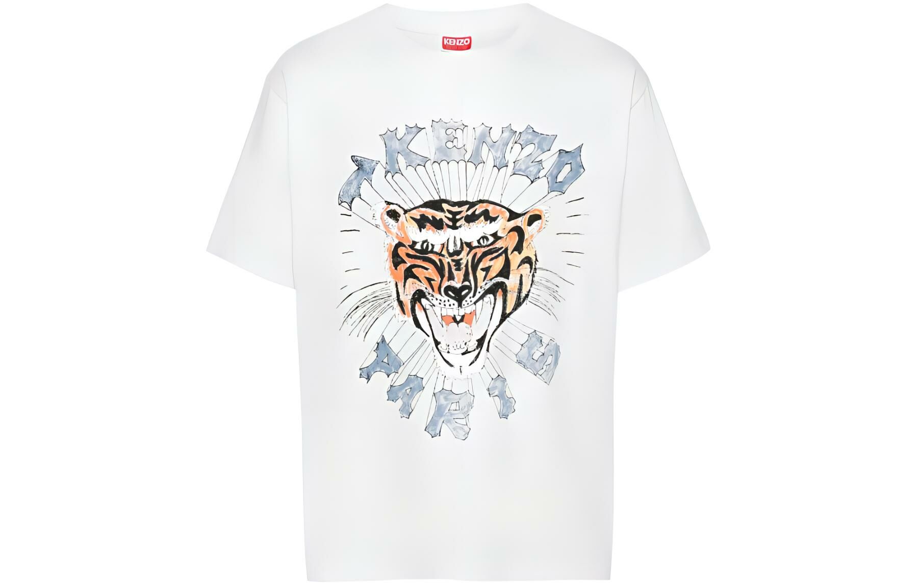 【代購】KENZO Logo Tiger Printed Crewneck T-Shirt