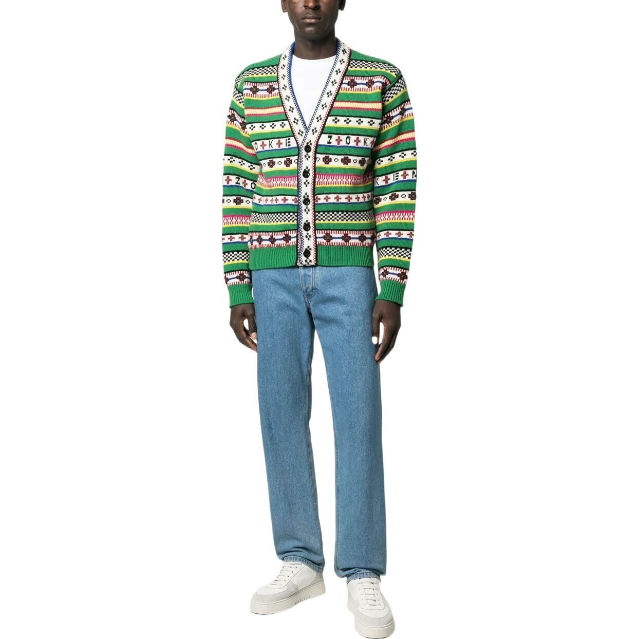 【代購】KENZO Logo Jacquard Knit Cardigan