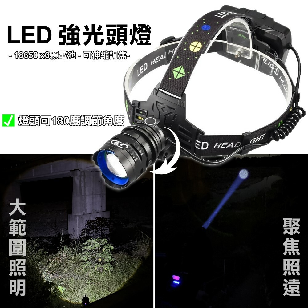 LED 強光頭燈 晶典光電
