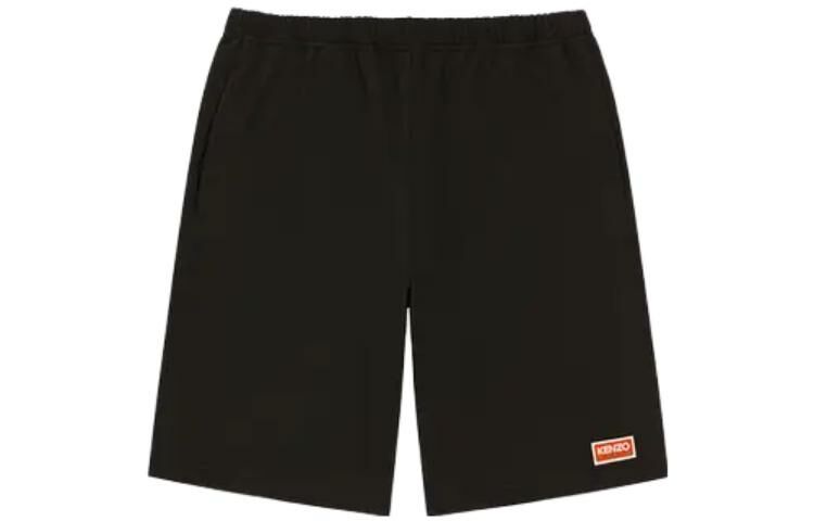 【代購】KENZO Logo-patch Cotton Shorts