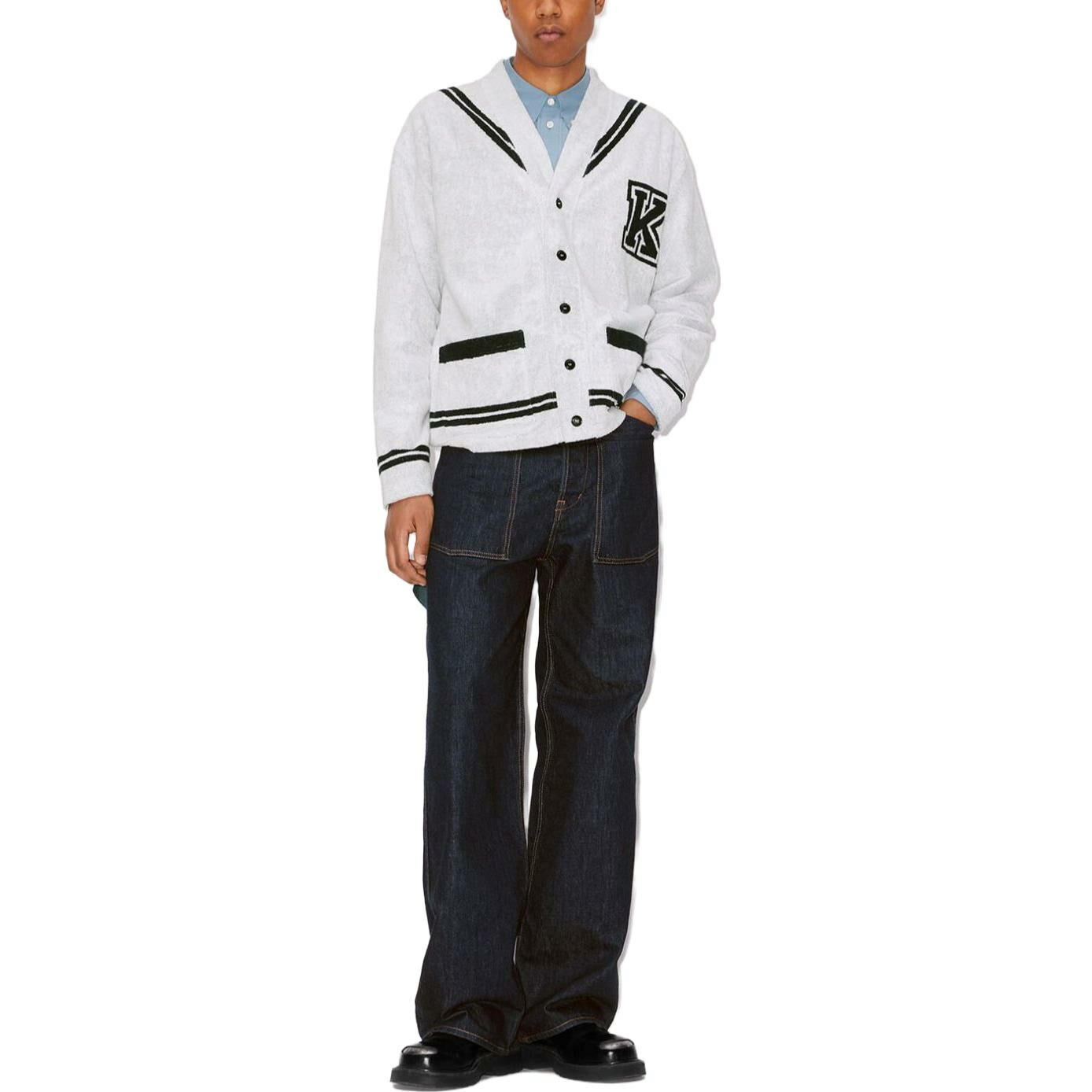 【代購】KENZO Sweaters Men Gray White