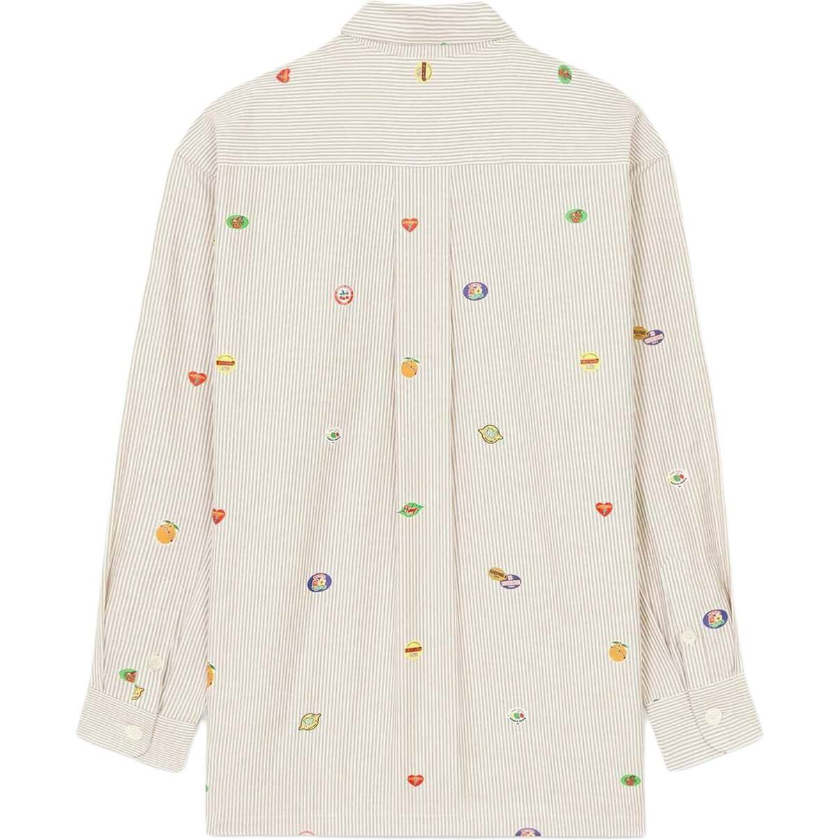 【代購】KENZO Fruit Stickers Striped Shirt