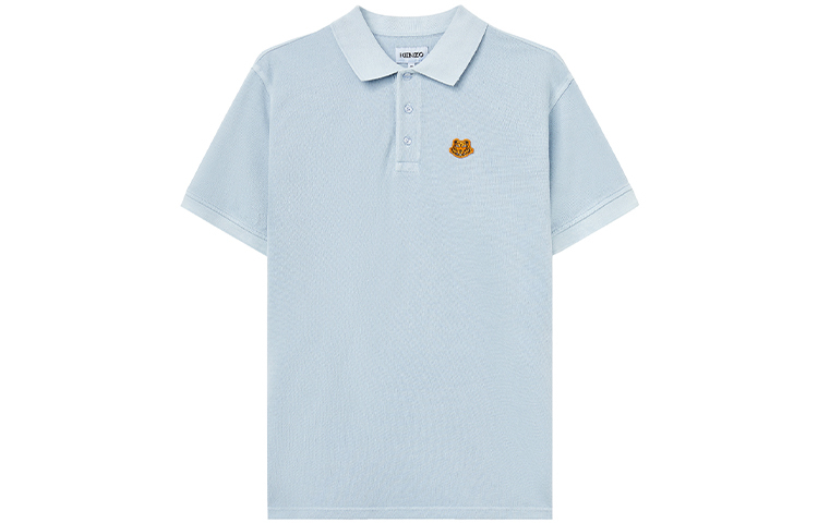 【代購】KENZO Classic Tiger Head Polo Shirts Men Blue