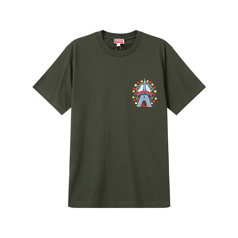 【代購】KENZO Logo Embroidered Crewneck T-Shirt