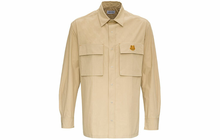 【代購】KENZO Classic Tiger Head Shirts Men Beige