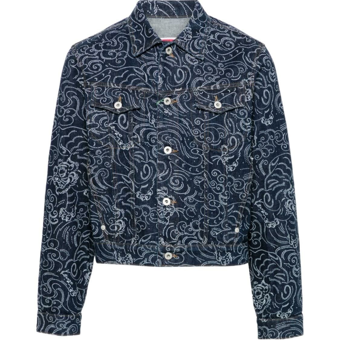 【代購】KENZO Star Tiger Buttoned Denim Jacket