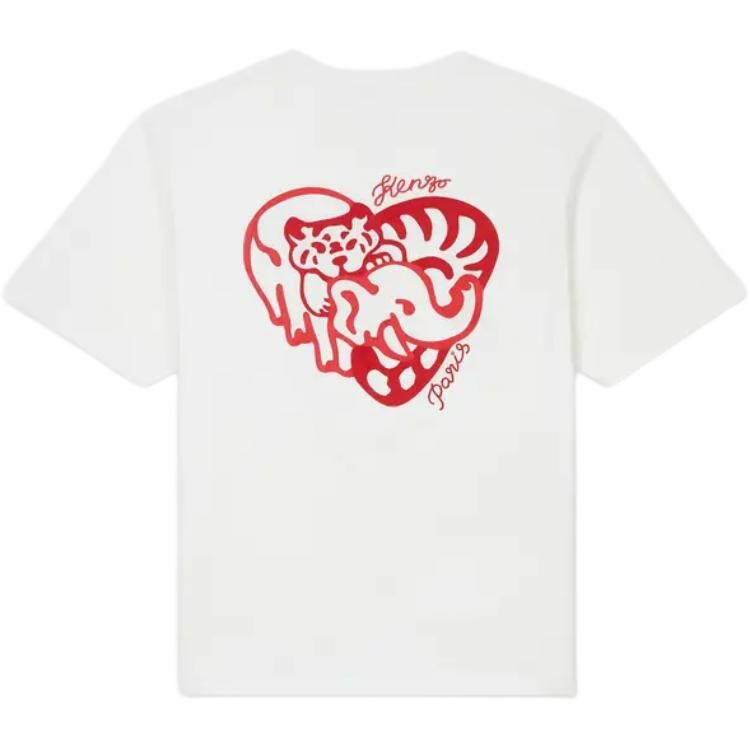 【代購】KENZO Heart Embroidered Oversized T-Shirt