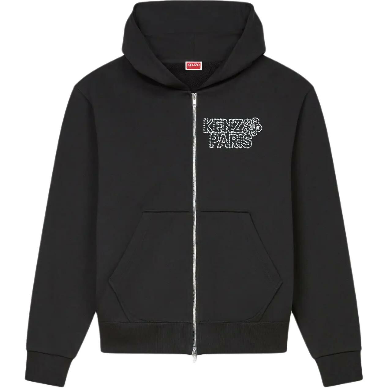 【代購】KENZO Logo Embellished Zip-Up Hoodie