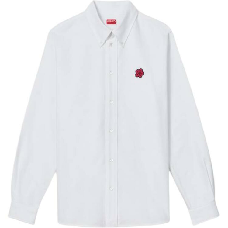 【代購】KENZO Boke Flower Embroidered Oxford Shirt