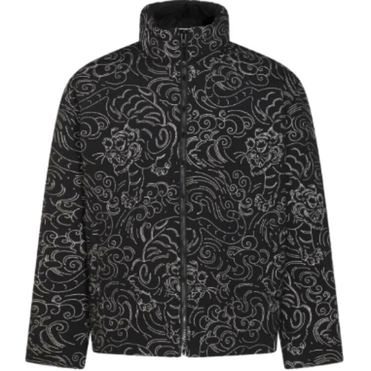 【代購】KENZO All-Over Printed Zip-Up Coat