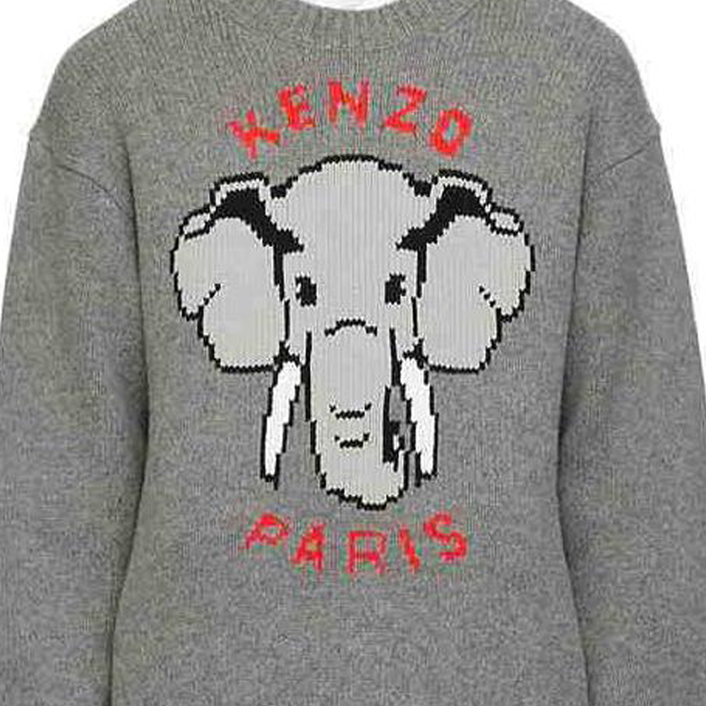 【代購】KENZO x Nigo KENZO Pixels SS23 Sweater Men's Gray