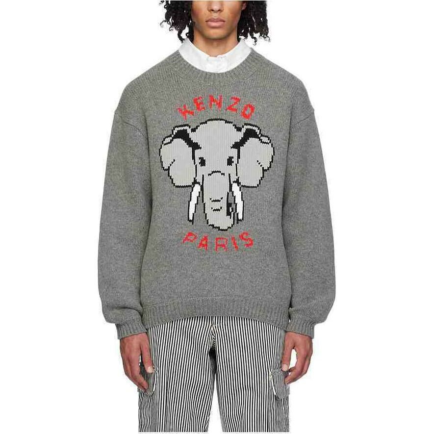 【代購】KENZO x Nigo KENZO Pixels SS23 Sweater Men's Gray