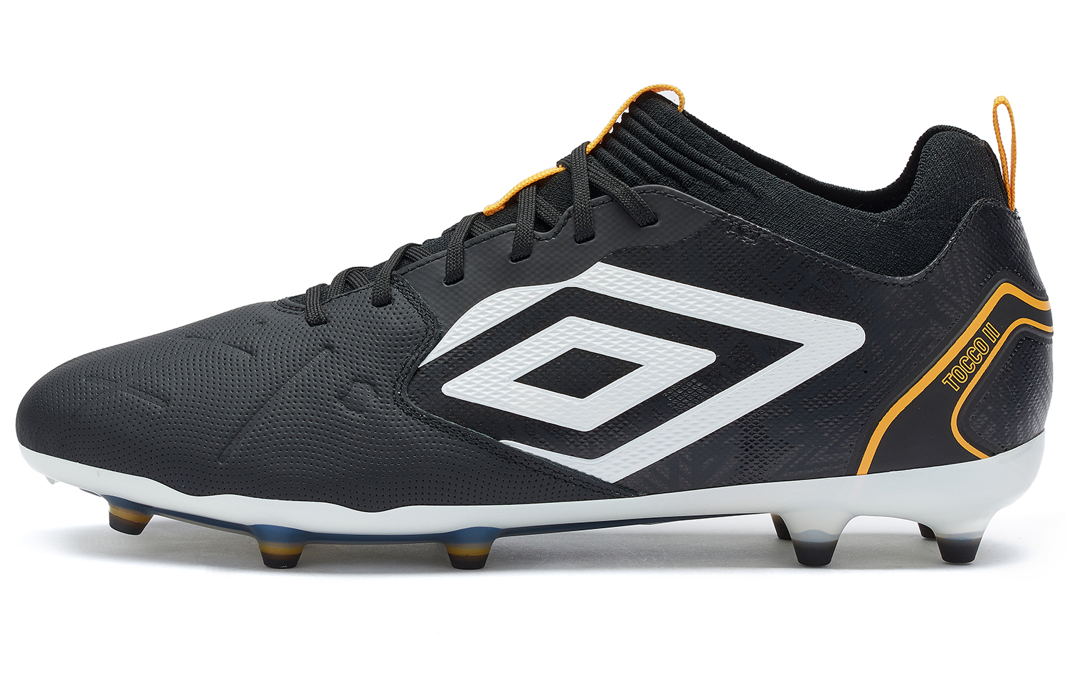【代購】Umbro Soccer Shoes Men Low-Top Black/White/Orange Yellow