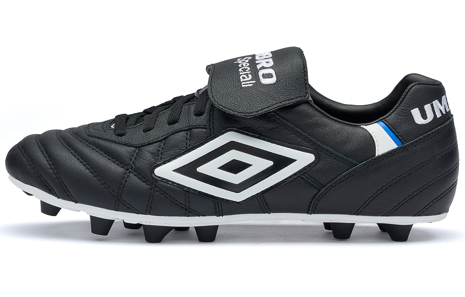 【代購】Umbro Speciali FG Rubber Long Studs Natural Ground Non-slip Lightweight Soccer Shoes Men's Black White