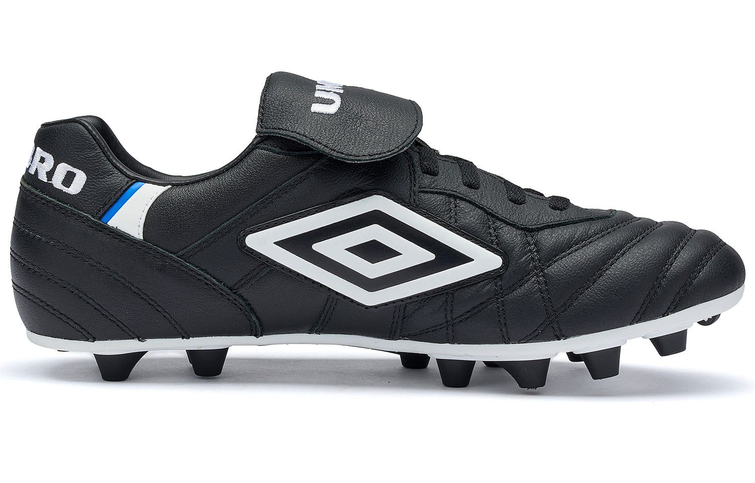 【代購】Umbro Speciali FG Rubber Long Studs Natural Ground Non-slip Lightweight Soccer Shoes Men's Black White