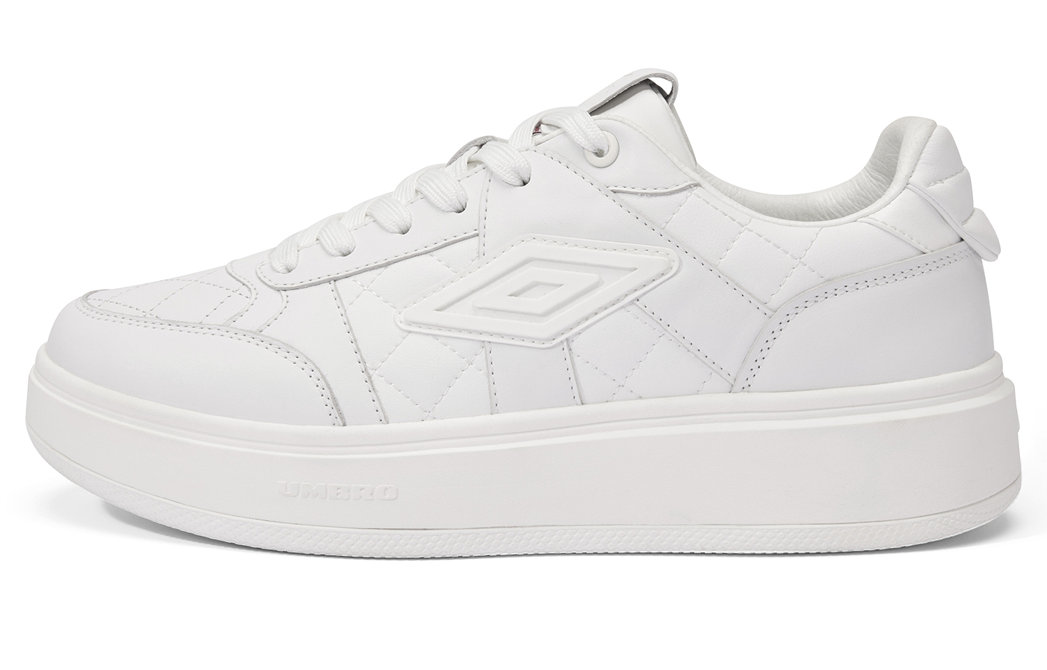 【代購】Umbro Platform Lucky Star Versatile Height Increasing White Sneakers Casual Skateboard Shoes Unisex