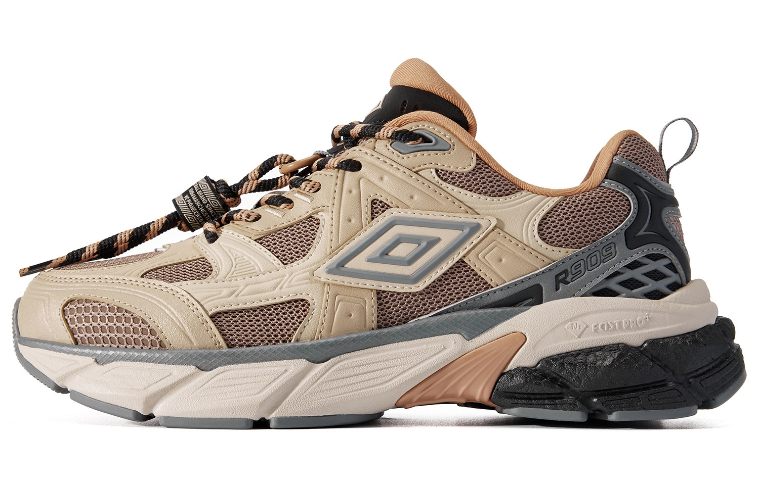 【代購】Umbro Millennium Shoes R909 Vintage Tech Shoes Platform Comfortable Cushioning Low-Top Sports Casual Shoes Unisex