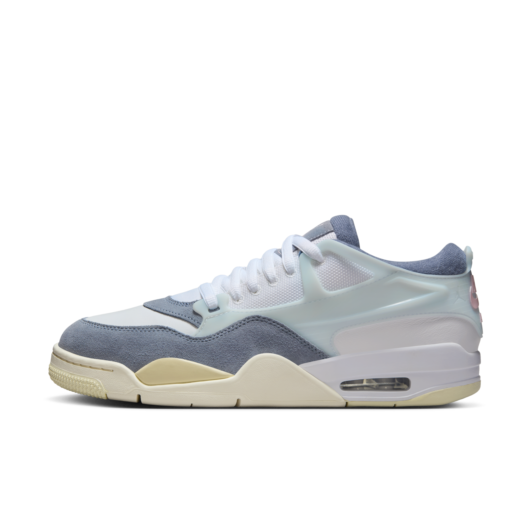 男鞋 NIKE AIR JORDAN 4 RM 'Diffused Blue' 藍灰 麂皮 拼接 復古 籃球鞋【FQ7939-101】AJ4