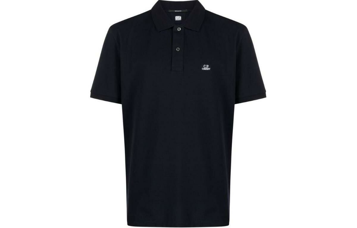 【代購】C.P.Company Logo Patch Short-Sleeved Polo Shirt