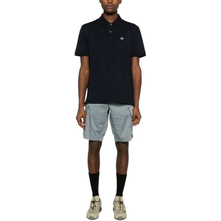【代購】C.P.Company Logo Patch Short-Sleeved Polo Shirt