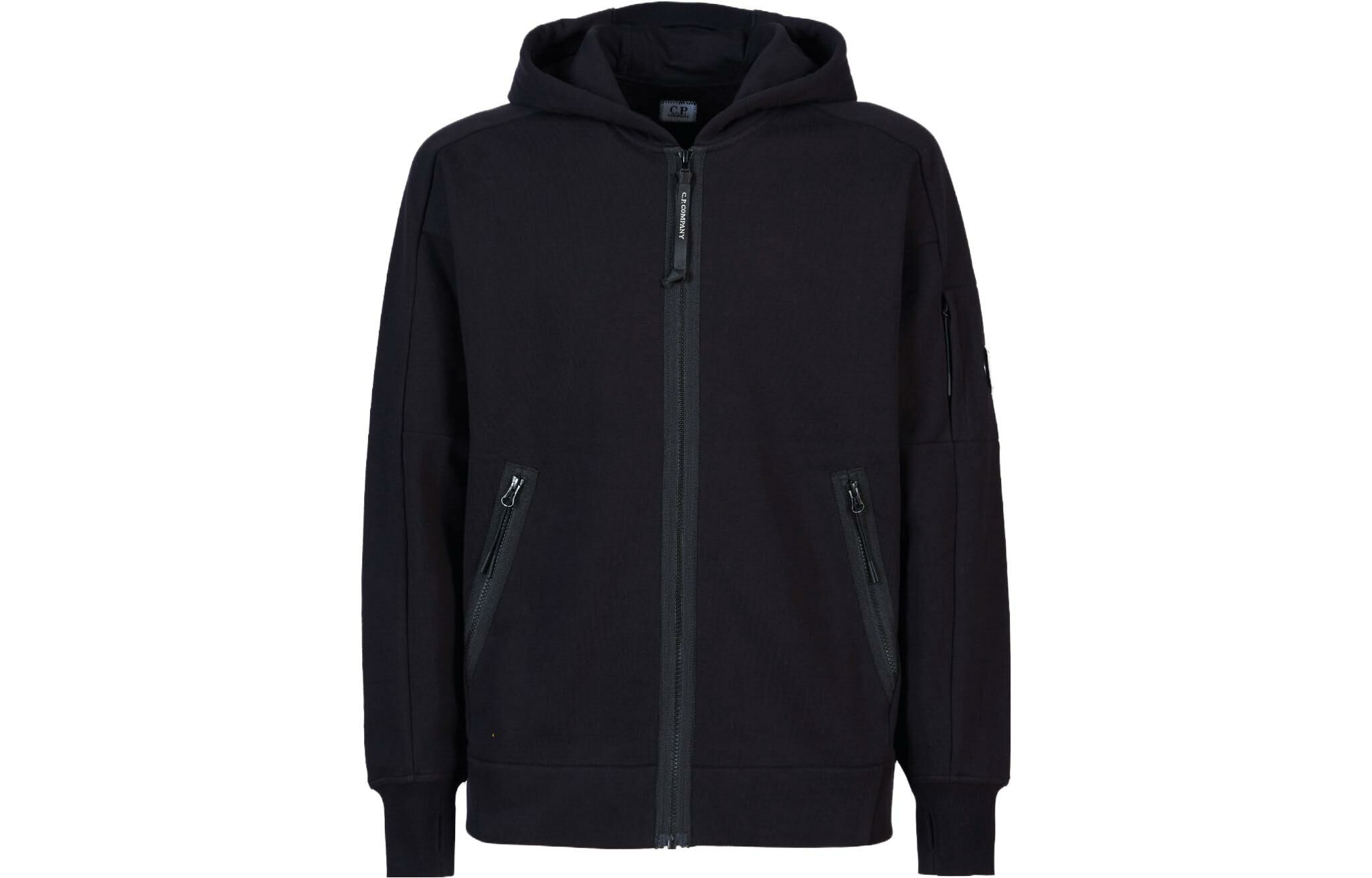【代購】C.P.Company Lens-detail Jersey Zip-up Hoodie