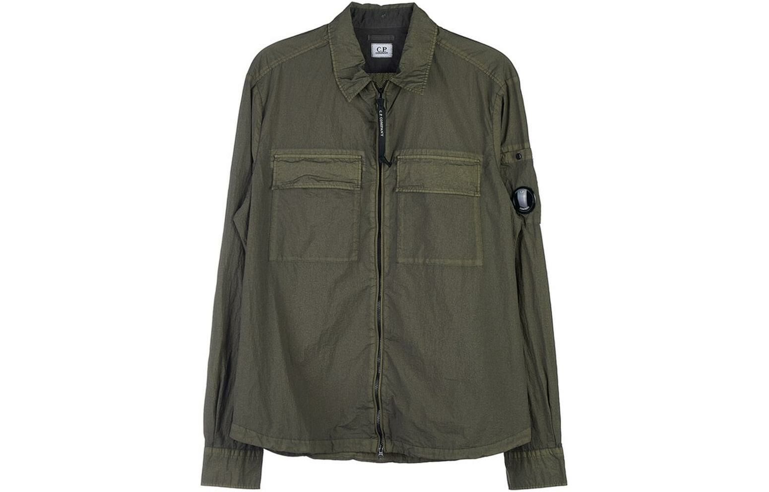 【代購】C.P.Company Logo Plaque Zipped Overshirt