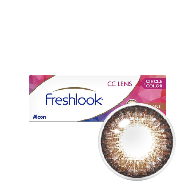 愛爾康小星瞳夢境系列彩色日拋(10片)暖楓褐