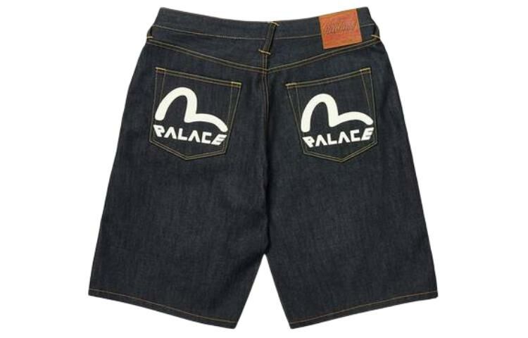 【代購】PALACE X Evisu Long Denim Short