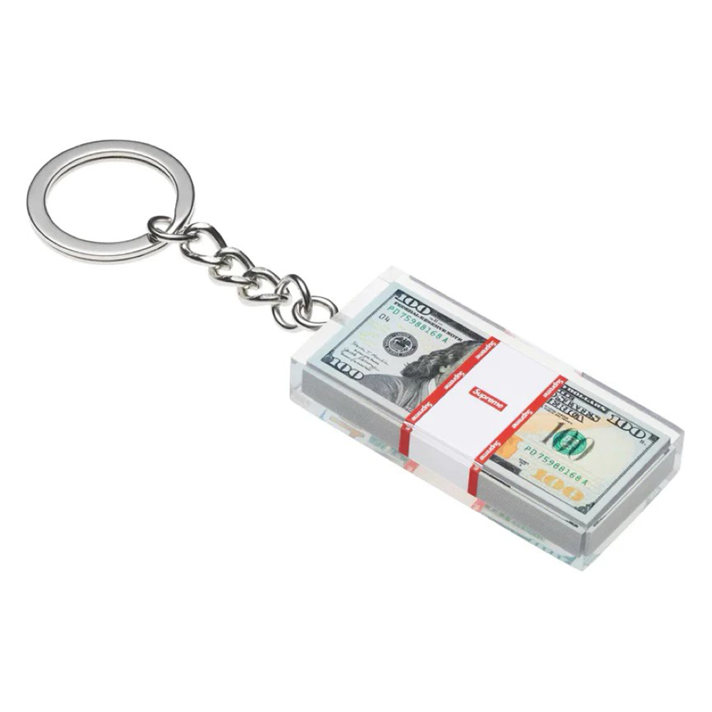 Supreme Cash Paperweight Keychain 美金鑰匙圈FW24A127