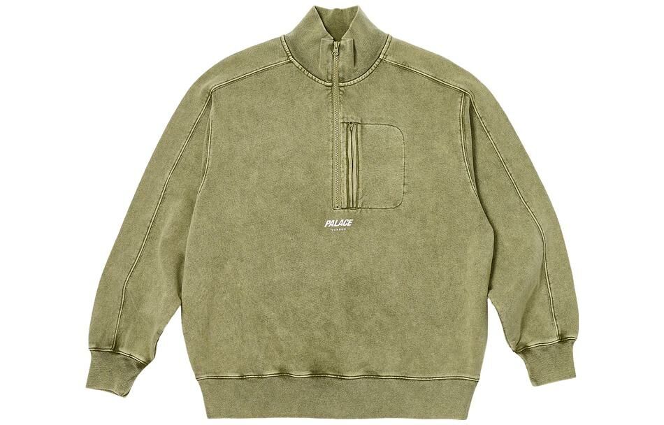 【代購】PALACE Washed Terry 1/2 Zip Funnel